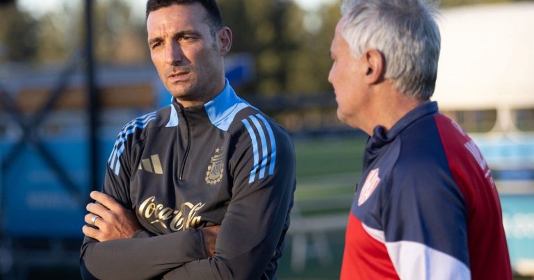 ¡Sorpresa el día después de River¡ Unión se entrenó con Scaloni como invitado especial