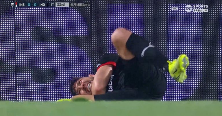 Video: a Loyola lo tiraron contra un cartel y debió dejar la cancha