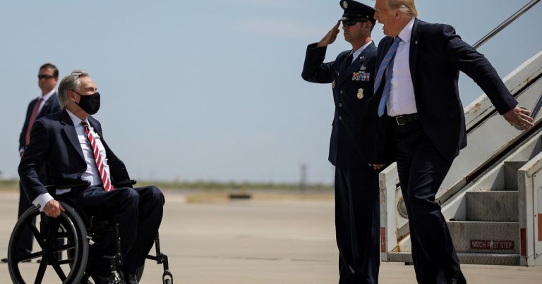 Cómo es la relación de Greg Abbott con Donald Trump