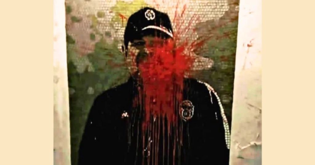Vandalizaron un mural de Diego Maradona en la cancha de Gimnasia