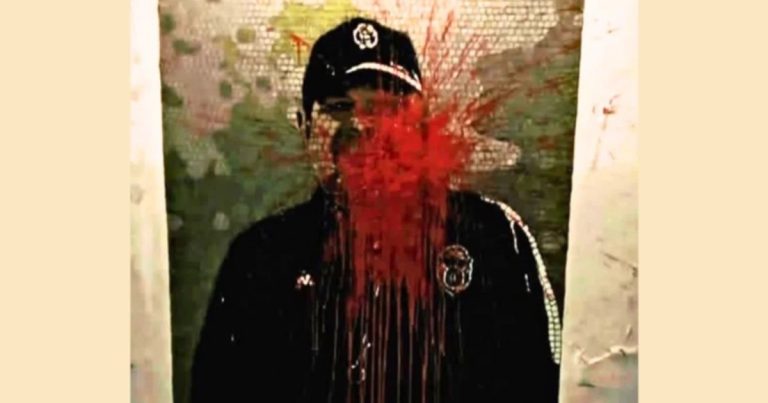 Vandalizaron un mural de Diego Maradona en la cancha de Gimnasia