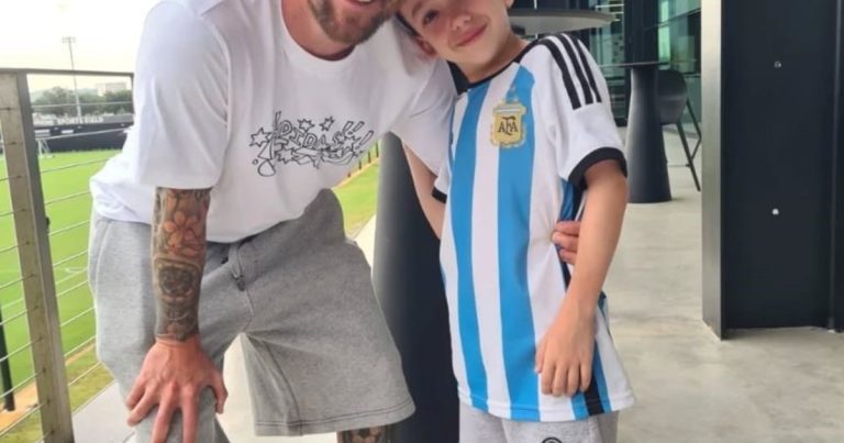 La emotiva historia del nene que se volvió viral después de conocer a Messi