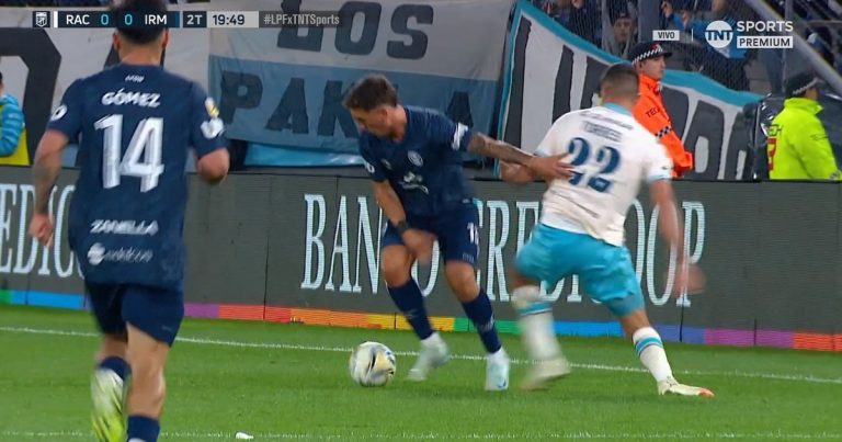 Racing sufrió dos bajas en tres minutos ante Independiente Rivadavia