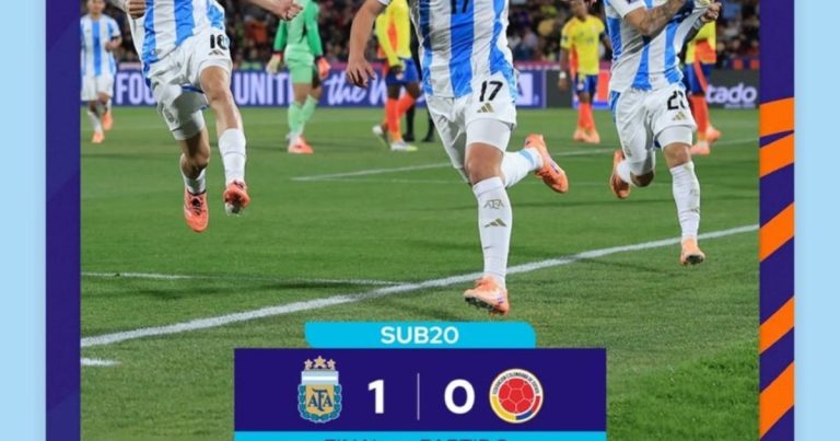 El saludo de Messi y los otros campeones del Mundo a los pibes del Sub 20