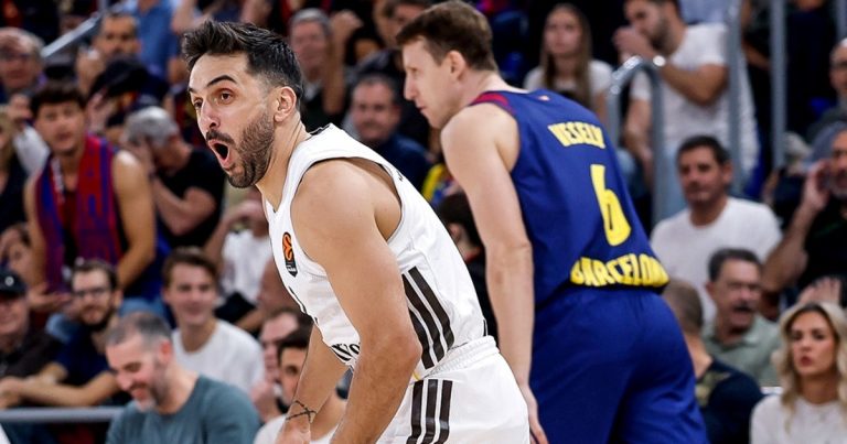 Con Campazzo y Deck, el Real Madrid le ganó el clásico al Barcelona de Laprovíttola en la Euroliga