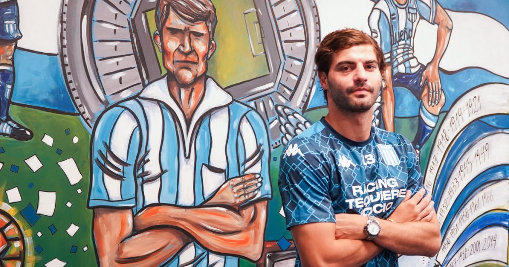 Santi Sosa, capitán de Racing, con Olé: del "voy a guardar la máscara para siempre" al pedido de mamá, su sueño de Selección y de Europa