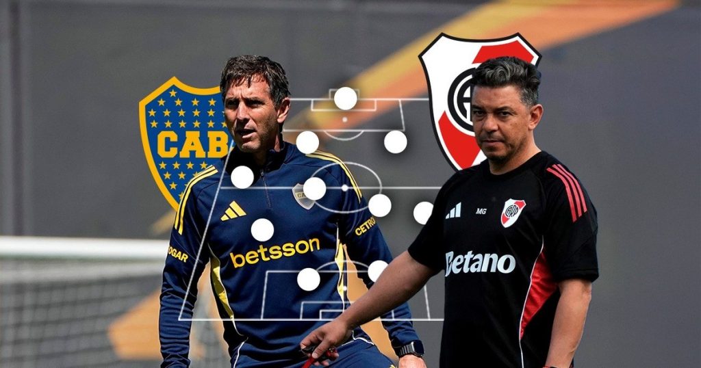 Los 11 de Boca y River: Úbeda los muestra y Gallardo los esconde