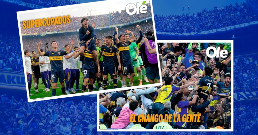 Para seguir el festejo: con tu Olé, el doble póster de Boca tras el triunfazo en el superclásico