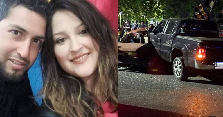Iban en el auto con sus tres hijos y los chocó una Amarok: la pareja murió y una nena está internada grave