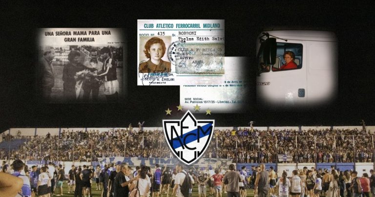 Thelma Edith Salvi, la dama de hierro que hizo grande a Midland, se sentaba en la mesa con Grondona y daba la arenga en el vestuario mirando el techo