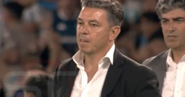 Video: la reacción de Gallardo en el tercer gol de Racing