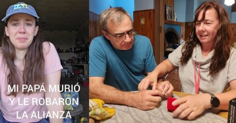 Su papá murió en la ruta, le robaron la alianza y ruega que la devuelvan para dársela a "su gran amor"