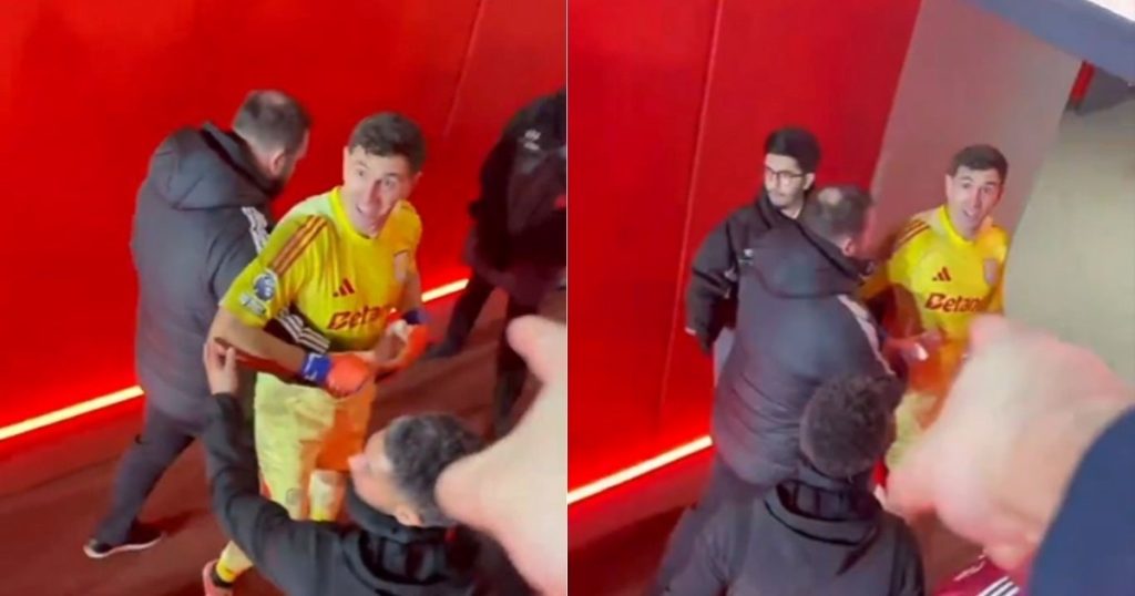 Video: el cruce del Dibu Martínez con los hinchas del Arsenal