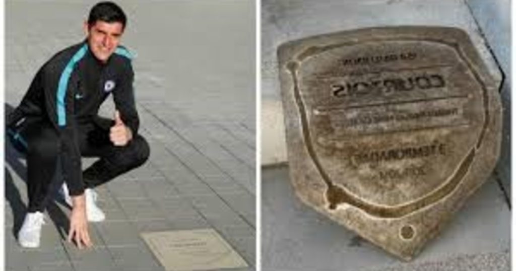 Courtois fue borrado del Paseo de Leyendas del Atlético