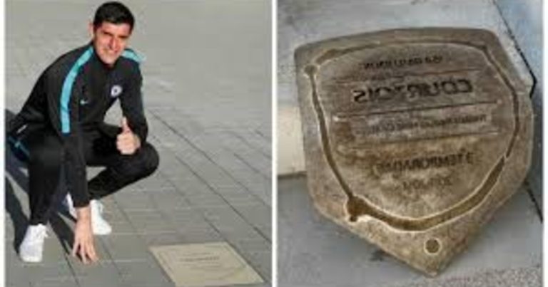 Courtois fue borrado del Paseo de Leyendas del Atlético