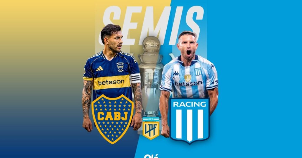 Confirmado: Boca recibirá a Racing en las semifinales del Torneo Clausura