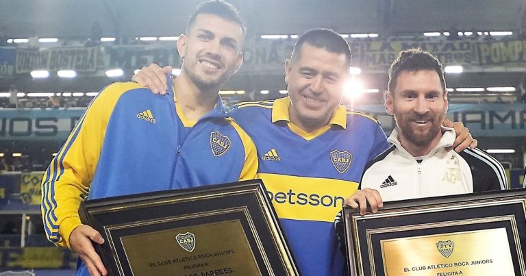 La bendición de Messi para Paredes antes de la semifinal con Racing