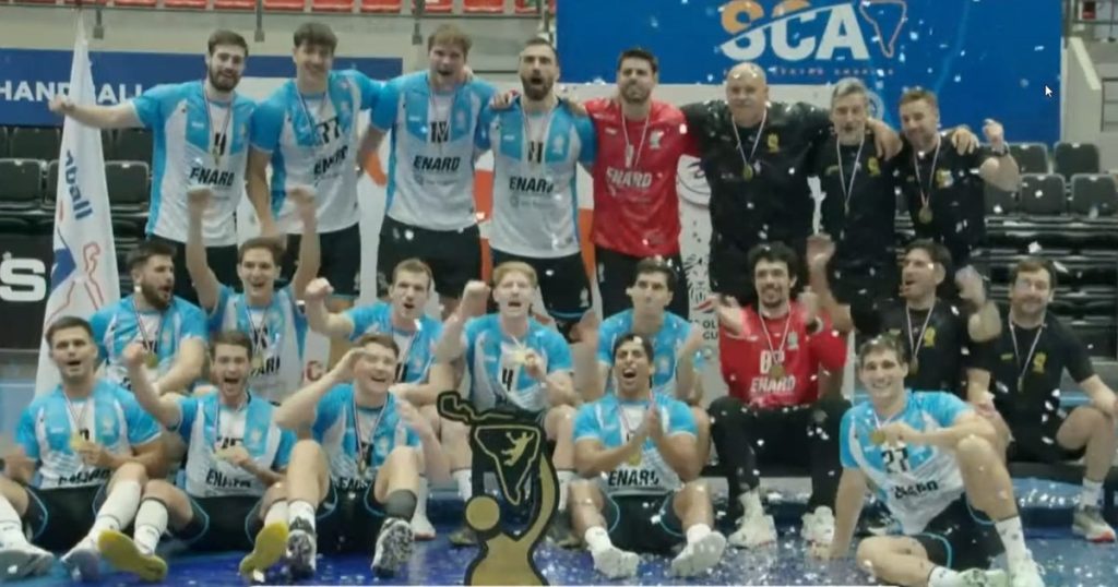 Los Gladiadores campeones del Sur-Centro de Asunción de handball tras vencer a Brasil