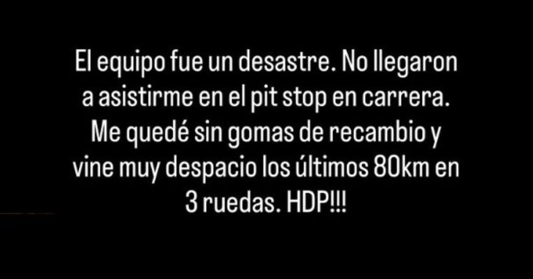 El piloto argentino de Dakar que se la agarró contra su propio equipo: "Un desastre, HDP!!!"
