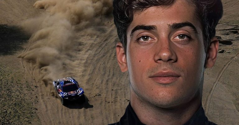 Franco Colapinto está atento al Dakar y le hizo un guiño a "Iron Man", campeón y amigo suyo