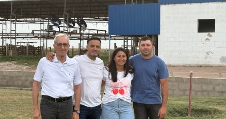 Los Beltramino se quemaron con leche, pero ahora ven a las vacas y ríen