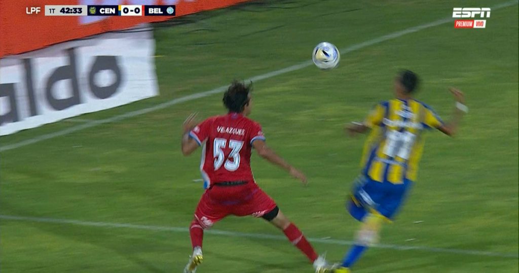 Video: el penal que le cobraron a Rosario Central  contra Belgrano