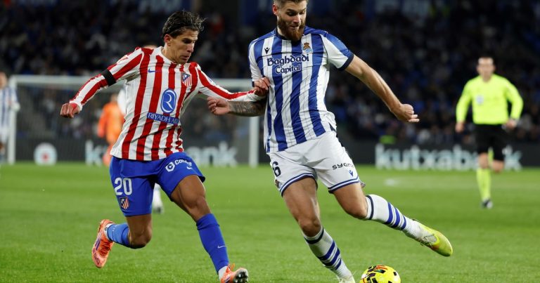 En la previa de la Supercopa, el Atlético Madrid de Julián y Giuliano empató 1 a 1 ante Real Sociedad