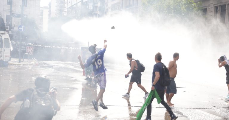 Los locos incendiarios de la Plaza Congreso