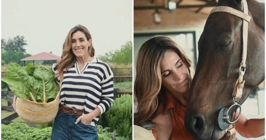 Así vive La Sole en Arequito: estilo campestre, enorme pileta y animales